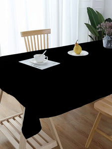 Lushomes center table cover, Black, Classic Plain Dining Table Cover Cloth,  table cloth for centre table, center table cover, dining table cover (Size 36 x 60”, Center Table Cloth)