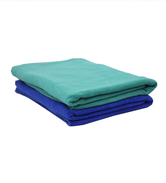 Microfibre Towel for Bath, Quick Dry Towel for Men Women, Large Size Towel Set of 2, 27 x 55 Inch, microfiber bath towel for women for men (70x140 Cms, Set of 2, Blue & Teal Combo)