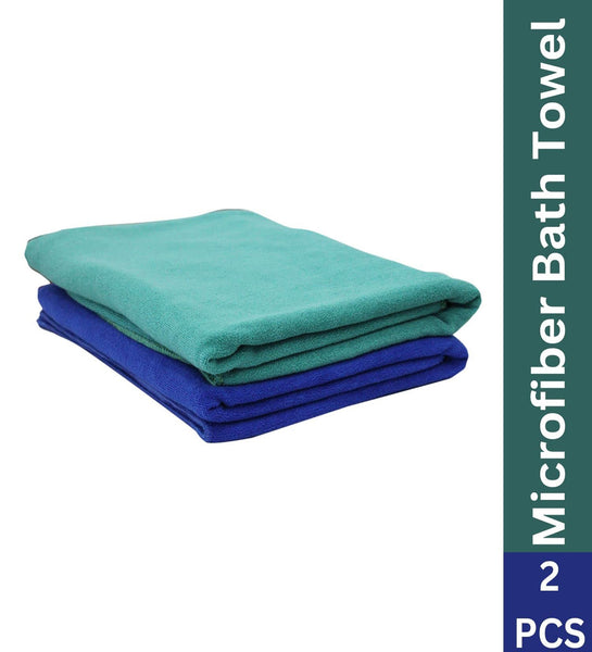 Microfibre Towel for Bath, Quick Dry Towel for Men Women, Large Size Towel, 27 x 55 Inch, microfiber bath towel for women for men (70x140 Cms, Set of 1, Blue)