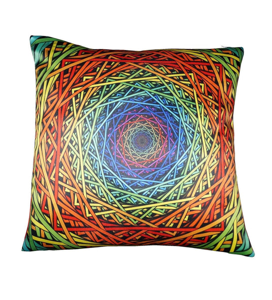 Lushomes cushion covers 16 inch x 16 inch, cusion covers for sofa 16" 16 Printed Endless Cushion Coverboho cushion covers (16 x 16 inches, Single pc)
