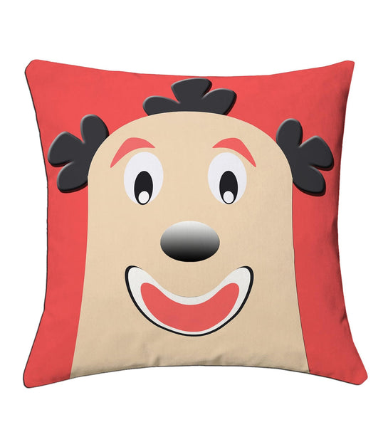 Lushomes cushion covers 16 inch x 16 inch, cusion covers for sofa 16" 16 Kids Digital Printed Bald Funny Man Square Festive and Ethnic Cushion Covers (5 Pcs, Size: 16''x16'')