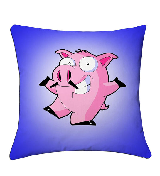 Lushomes cushion cover 24 inch x 24 inch, Kids Digital Printed Pig Square Festive and Ethnic Cushion Covers, 24 inch cushion cover (2 Pcs, Size: 24''x24'')