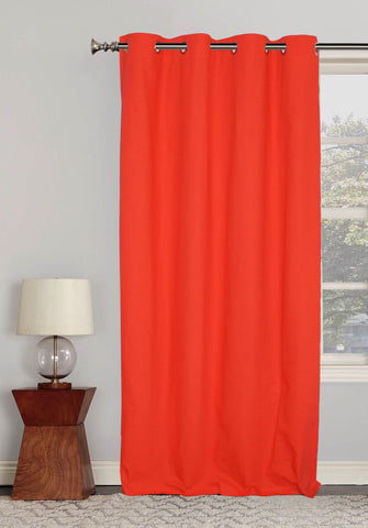 Lushomes curtains 7.5 feet long, Cotton Curtains, Door Curtains, Red  Curtain with 8 Eyelets, Curtains & Drapes (Size: 54x90 Inches, Set of 1)