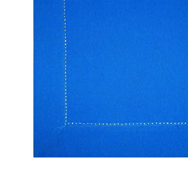 Lushomes center table cover, Cotton Blue Plain Dining Table Cover Cloth (Size 36 x 60 Inches, Center Table Cloth