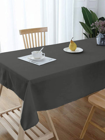 Lushomes center table cover, Dark Grey, Classic Plain Dining Table Cover Cloth,  table cloth for centre table, center table cover, dining table cover (Size 36 x 60”, Center Table Cloth)