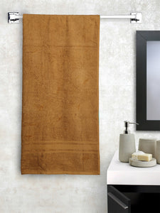 Lushomes Towels for Bath, Olive Brown Super Soft and Fluffy Bath Turkish Towel (Size 35 x 71 inches, Single Pc, 450GSM)
