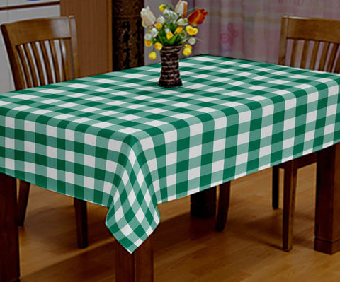 Lushomes Table Cover, Buffalo Checks Parrot Green Plaid Dining Table Cover Cloth, Side Table Cover, small table cover, tea table cover (Size 40 x 40”, Side Table Cloth)