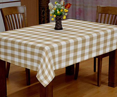 Lushomes Table Cover, Buffalo Checks Biscuit & White Plaid Dining Side Table Cover Cloth, Side Table Cover, small table cover, tea table cover (Size 40 x 40”, Side Table Cloth)