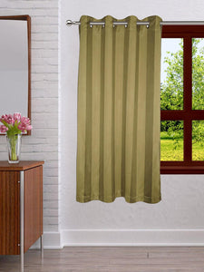 Lushomes Stripes Adorable Green Curtain for Window (single pc) - Lushomes