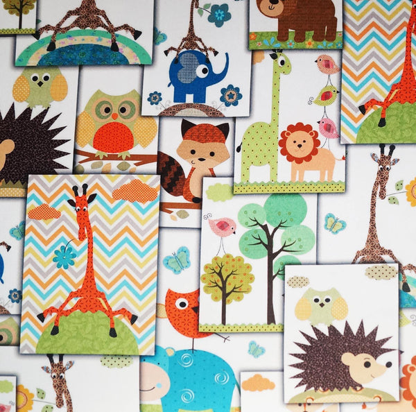 Lushomes Uber Digital Kids Funny Animals Door Curtains (Single Pc, Size 54 x 84 inch, 8 Metal Eyelets) - Lushomes