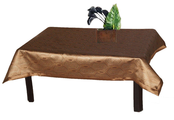 Lushomes Choco 1 Selfdesign Jaquard Centre Table Cloth (Size: 36x60 inches), single pc - Lushomes