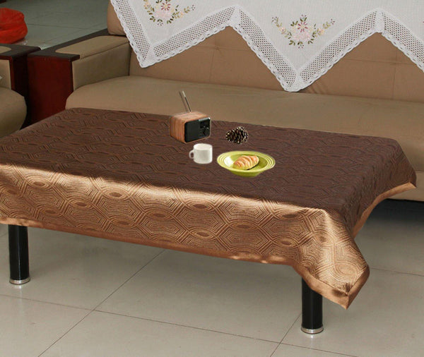 Lushomes Choco 1 Selfdesign Jaquard Centre Table Cloth (Size: 36x60 inches), single pc - Lushomes