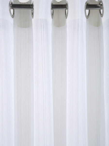 Lushomes sheer curtains 5 feet, White, Melody Sheer, white Based sheer curtains, Net Curtains, parda, Curtains & Drapes, window curtain, White (54 x 60 inches, Single pc)