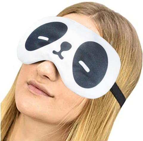 Panda Eyemask for Sleeping for Insomnia, Meditation, Puffy Eyes and Dark Circles, eye mask for sleeping, eye mask, sleeping mask, sleep mask, blindfold, Satin.