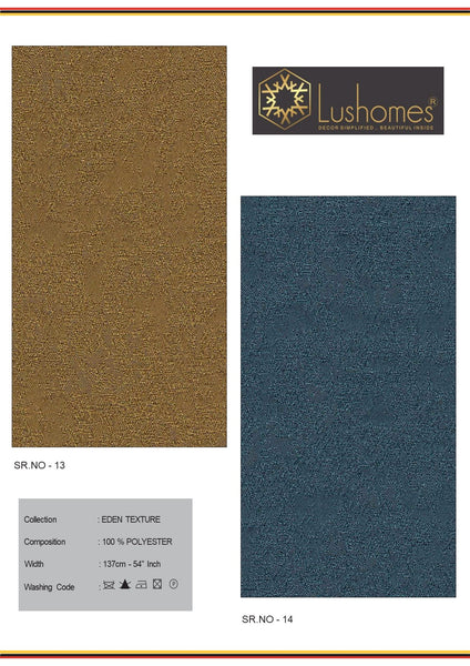 Lushomes 100% Polyster 54" Inches Width Velvet Eden 280 GSM Fabric