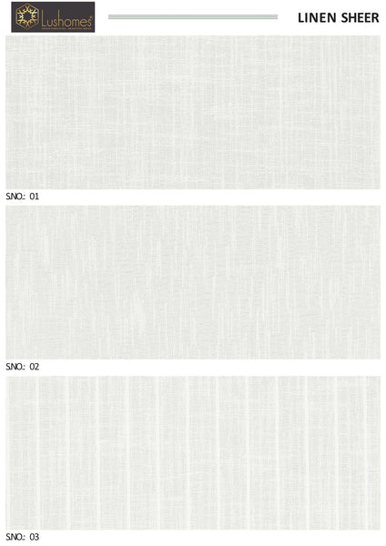 Linen Sheer 145 GSM 54" Inches Width 100% Polyster Fabric