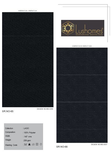 Lushomes 100% Polyester 54" Inches Width Jacquard Lago 259 GSM Fabric