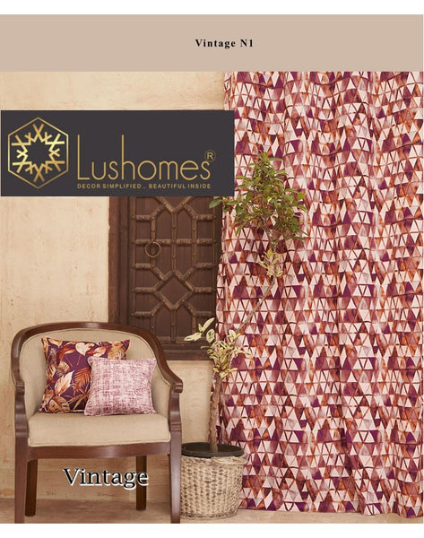 Lushomes 100% Polyester 60" Inches Width Vintage-min 235 GSM Fabric