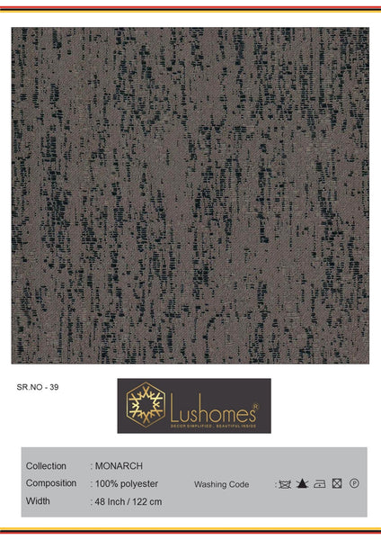 Lushomes 100% Polyester 48" Inches Width Jacquard Monarch 247 GSM Fabric