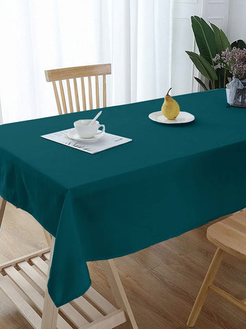 Lushomes dining table cover 6 seater, Green Classic Plain Dining Table Cover Cloth, table cloth for 6 seater dining table, table cover 6 seater  (Size 60 x 70”, 6 Seater Table Cloth)