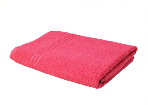 Lushomes Microfibre Towel, Quick Dry Bath Towel for Men Women Kids, Large Size Towel, 30x 55 Inch, home décor Items, 275 GSM, microfibre towel for bath (75x140 Cms, Set of 1, Tomato Red)