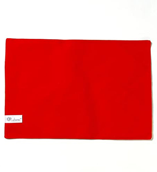 Lushomes table mat and napkins for dining table Set of 12, Fancy Table Mats Online with Pocket and Printed Cloth Napkins, Yellow and Red  (6 Pc Placemats,13x19 Inces + 6 Pcs of Napkins, 16x16 Inches)