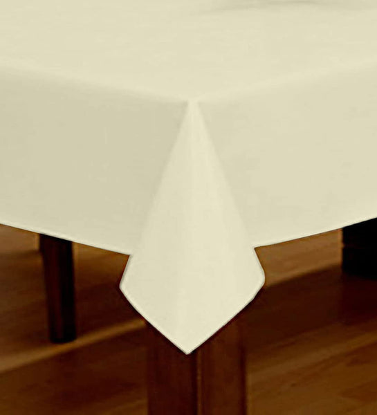 Lushomes side table cover, Beige Classic Plain Cotton Dining Table Cloth ,Home Decor Items, Side Table Cover, small table cover, tea table cover(Size 40 x 40”, Side Table Cover)