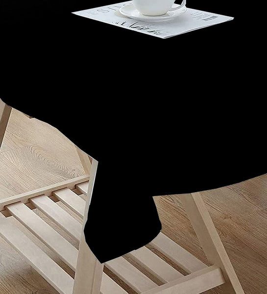 Lushomes side table cover, Black Classic Plain Cotton Dining Table Cloth ,Home Decor Items, Side Table Cover, small table cover, tea table cover(Size 40 x 40”, Side Table Cover)