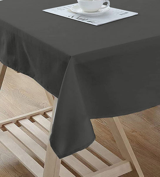 Lushomes side table cover, Dark Grey Classic Plain Cotton Dining Table Cloth ,Home Decor Items, Side Table Cover, small table cover, tea table cover(Size 40 x 40”, Side Table Cover)