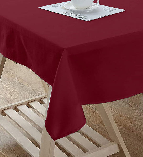 Lushomes side table cover, Maroon Classic Plain Cotton Dining Table Cloth ,Home Decor Items, Side Table Cover, small table cover, tea table cover(Size 40 x 40”, Side Table Cover)