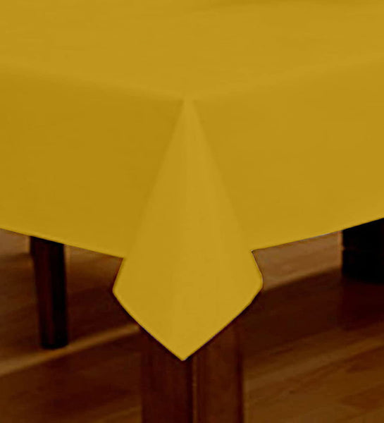 Lushomes side table cover, Dark Yellow Classic Plain Cotton Dining Table Cloth ,Home Decor Items, Side Table Cover, small table cover, tea table cover(Size 40 x 40”, Side Table Cover)