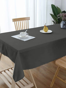 Lushomes dining table cover 6 seater, Grey Classic Plain Dining Table Cover Cloth, table cloth for 6 seater dining table, table cover 6 seater  (Size 60 x 70”, 6 Seater Table Cloth)