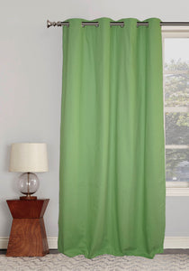 Lushomes curtains 9 feet long, Cotton Curtains, Door Curtains,  Green, Cotton Curtains for Living Room/Home with 8 Eyelets for Long Door (54x108 Inches),Pack of: 1