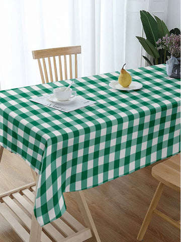 Lushomes table cover, Buffalo Checks Parrot Green Plaid Dining Table Cover Cloth, home decor items (Size 36 x 60 Inches , Center Table Cloth)