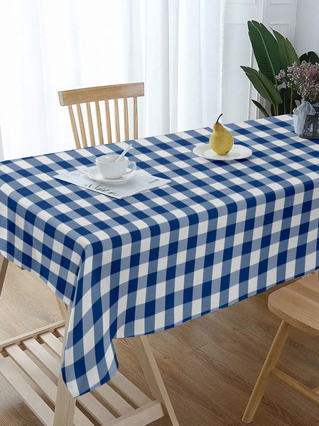 Lushomes table cover, Buffalo Checks Royal Blue Plaid Dining Table Cover Cloth, home decor items (Size 36 x 60 Inches , Center Table Cloth)