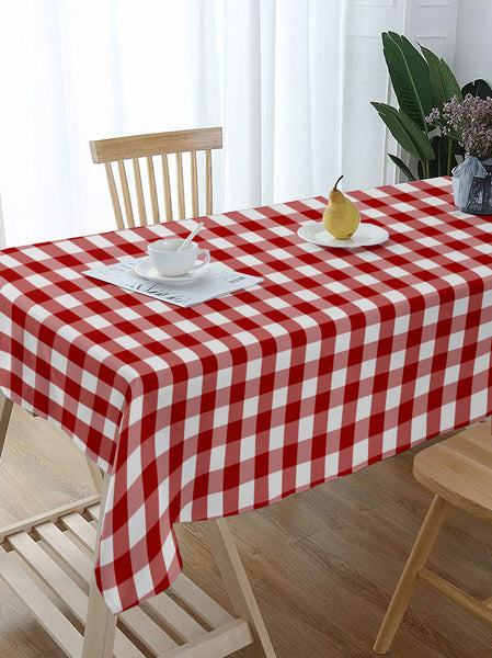 Lushomes table cover, Buffalo Checks Red Plaid Dining Table Cover Cloth Size, home decor items (Size 36 x 60 Inches , Center Table Cloth)