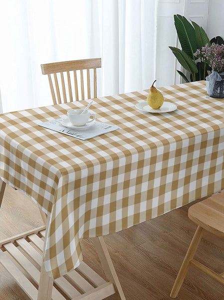 Lushomes table cover, Buffalo Checks Biscuit & White Plaid Dining Centre Table Cover Cloth, home decor items (Size 36 x 60 Inches , Center Table Cloth)
