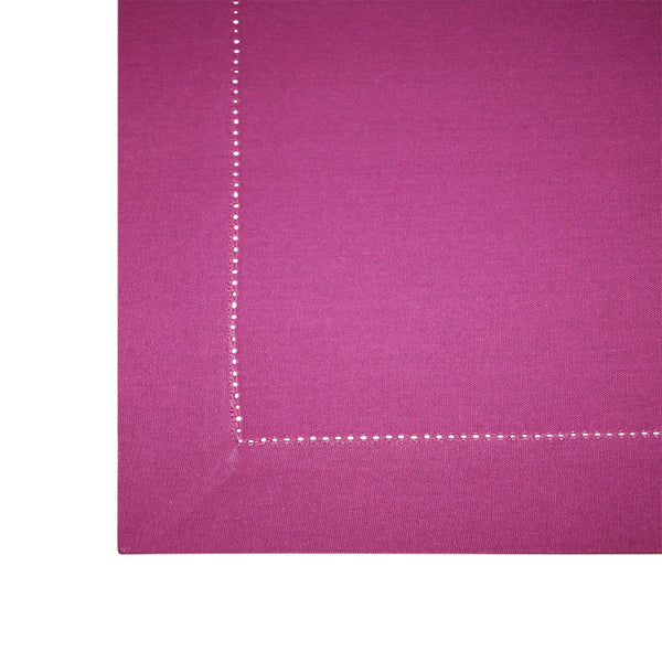 Lushomes center table cover, Cotton Magenta Plain Dining Table Cover Cloth (Size 36 x 60 Inches, Center Table Cloth)