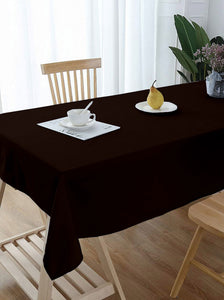 Lushomes center table cover, Chocolate Brown , Classic Plain Dining Table Cover Cloth,  table cloth for centre table, center table cover, dining table cover (Size 36 x 60”, Center Table Cloth)