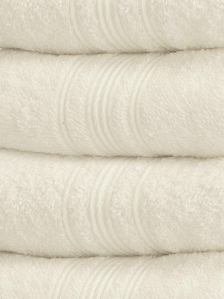 Lushomes White Super Soft and Fluffy Cotton  Hand Towel (Size 16 x 24", Pack of 6, 450 GSM) - Lushomes