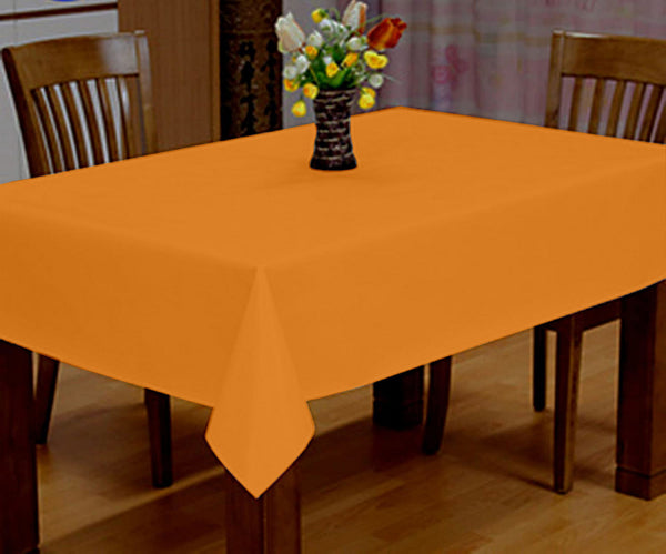 Lushomes side table cover, Fancy Orange Classic Plain Cotton Dining Table Cloth , home decor items(Size 40 x 40”, Side Table Cover)
