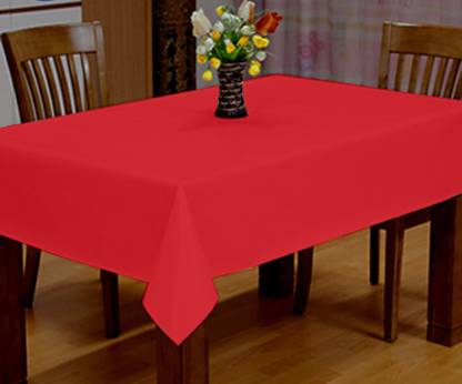 Lushomes side table cover, Tomato Red Classic Plain Cotton Dining Table Cloth , home decor items(Size 40 x 40”, Side Table Cover)