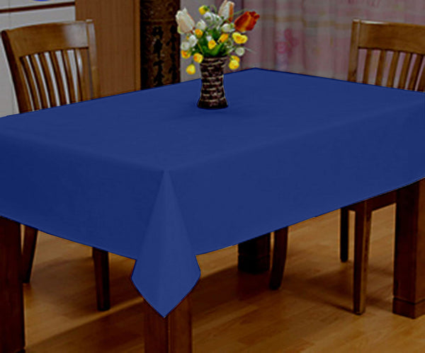 Lushomes side table cover, Ink Blue Classic Plain Cotton Dining Table Cloth , home decor items(Size 40 x 40”, Side Table Cover)