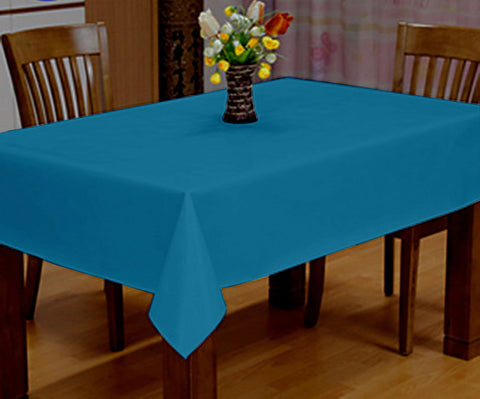 Lushomes side table cover, Teal Blue Classic Plain Cotton Dining Table Cloth , home decor items(Size 40 x 40”, Side Table Cover)