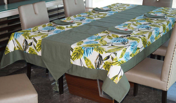 Lushomes Forest Printed 4 Seater Table Linen Set - Lushomes