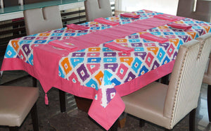 Lushomes Square Printed 8 Seater Table Linen Set - Lushomes