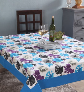 Lushomes 12 Seater Watercolor Printed Dining Table Cover Cloth Linen, table cloth, table cover, dinning table cover   (Size- 120 x 70 Inches, Single Pc )