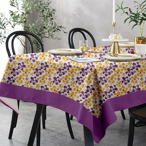 Lushomes dining table cover 4 Seater, Shadow Printed Dining Table Cover Cloth Linen, Home Decor Items (Pack of 1, 60 x 60 inches)