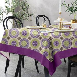 Lushomes dining table cover 6 Seater, Regular Bold Printed Dining Table Cover Cloth Linen, Home Decor Items, table cloth, table cover, dinning table cover (Pack of 1, 60x90 inches)