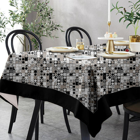 Lushomes dining table cover 8 seater, Leaf Printed Dining Table Cover Cloth Linen (Pack of 1, 60x180 inches)